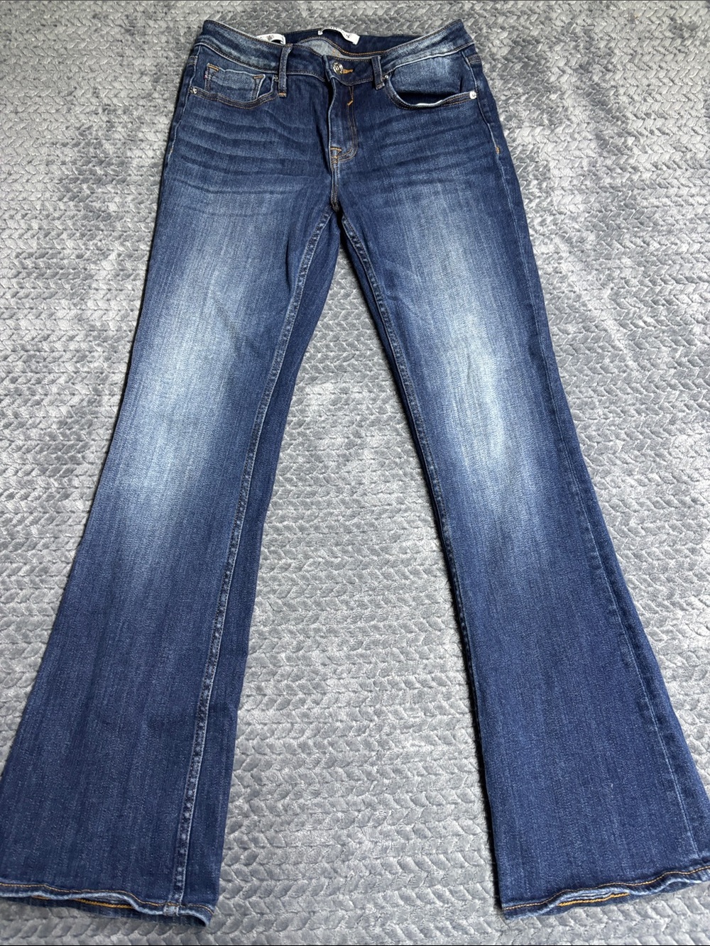 Vigoss Jagger Dark Blue Bootcut Jeans with Subtle Fade